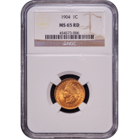 1904 Indian Cent (1c) Obverse Slab Image