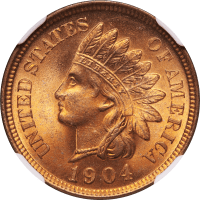 1904 Indian Cent (1c) Obverse Image