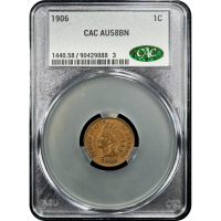 1906 Indian Cent (1c) Obverse Slab Image