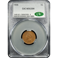 1906 Indian Cent (1c) Obverse Slab Image