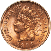 1906 Indian Cent (1c) OGH Obverse Image