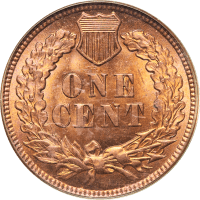 1906 Indian Cent (1c) OGH Reverse Image