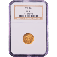 1906 Liberty Gold Quarter Eagle ($2.50) Obverse Slab Image