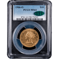 1906-O Liberty Eagle $10 Obverse Slab Image
