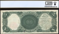1907 $5 Woodchopper Legal Tender REVERSE Image