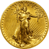 1907 High Relief Saint Gaudens Double Eagle ($20) Wire Edge Obverse Image