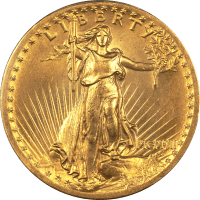 1907 High Relief Saint Gaudens Double Eagle ($20) Wire Edge Obverse Image