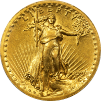 1907 High Relief Saint-Gaudens Gold Double Eagle ($20) Wire Edge Obverse Image