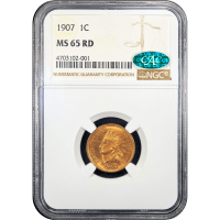 1907 Indian Cent (1c) Obverse Slab Image