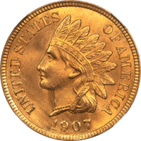 1907 Indian Cent (1c) Obverse Image