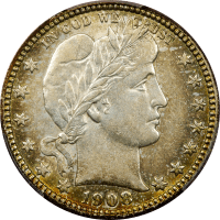1908-O Barber Quarter (25c) OBVERSE Image