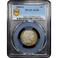 1908-O Barber Quarter (25c) Obverse Slab Image
