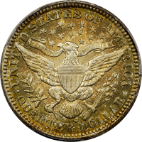 1908-O Barber Quarter (25c) REVERSE Image
