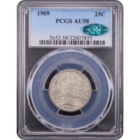 1909 Barber Quarter (25c) Obverse Slab Image