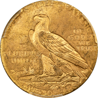 1909 Indian Gold Half Eagle ($5) Reverse Image