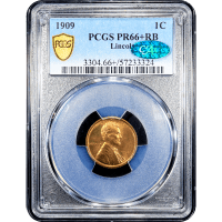 1909 Lincoln Cent (1c) Obverse Slab Image