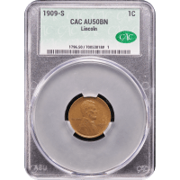1909-S Lincoln Cent (1c) Obverse Slab Image