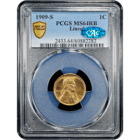 1909-S Lincoln Cent (1c) SLAB Image