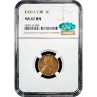 1909-S VDB Lincoln Cent (1c) Obverse Slab Image