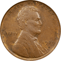 1909-S VDB Lincoln Cent (1c) OGH Obverse Image