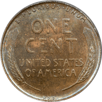1909-S VDB Lincoln Cent (1c) Reverse Image