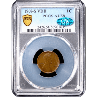 1909-S VDB Lincoln Cent (1c) Obverse Slab Image