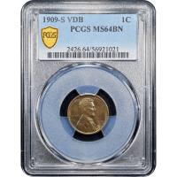 1909-S VDB Lincoln Cent (1c) SLAB Image