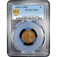 1909-S VDB Lincoln Cent (1c) Obverse Slab Image