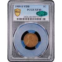 1909-S VDB Lincoln Cent (1c) Obverse Slab Image