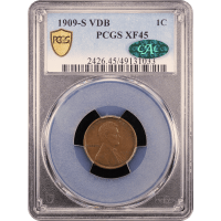 1909-S VDB Lincoln Cent (1c) Obverse Slab Image