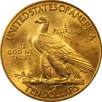 1910 Indian Gold Eagle ($10) Reverse Image