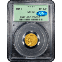 1911 Indian Gold Quarter Eagle ($2.50) OGH SLAB Image