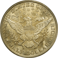 1912-S Barber Half Dollar (50c) REVERSE Image