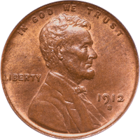 1912-S Lincoln Cent (1c) OGH Obverse Image