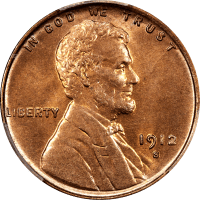 1912-S Lincoln Cent (1c) Obverse Image