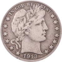 1913 Barber Half Dollar (50c) Obverse Image