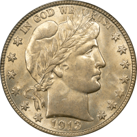 1913-D Barber Half Dollar (50c) Obverse Image