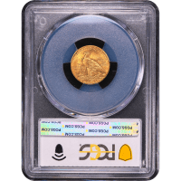 1913 Indian Gold Quarter Eagle ($2.50) Reverse Slab Image