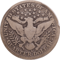 1913-S Barber Quarter (25c) Reverse Image