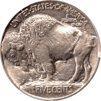1913 Type 1 Buffalo Nickel (5c) Reverse Image