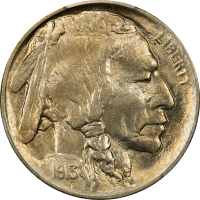 1913 Type 1 Buffalo Nickel (5c) OBVERSE Image