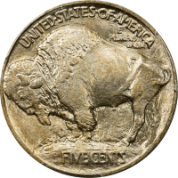1913 Type 1 Buffalo Nickel (5c) REVERSE Image