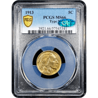 1913 Type 2 Buffalo Nickel (5c) Obverse Slab Image