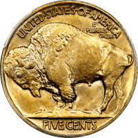 1913 Type 2 Buffalo Nickel (5c) Reverse Image