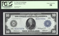 1914 $10 Federal Reserve Note Dallas Obverse Image