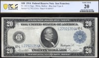 1914 $20 Federal Reserve Note OBVERSE Image