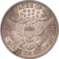 1914 Barber Quarter (25c) Reverse Image