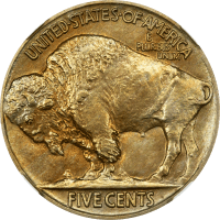 1914 Buffalo Nickel (5c) REVERSE Image