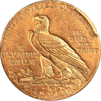 1914-D Indian Gold Quarter Eagle ($2.50) Reverse Image