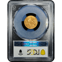 1914-D Indian Gold Quarter Eagle ($2.50) Reverse Slab Image